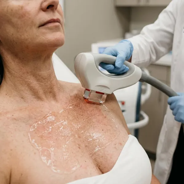 How does IPL work on chest skin?
