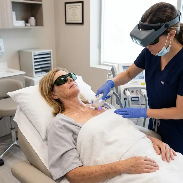 What happens during an IPL chest treatment?